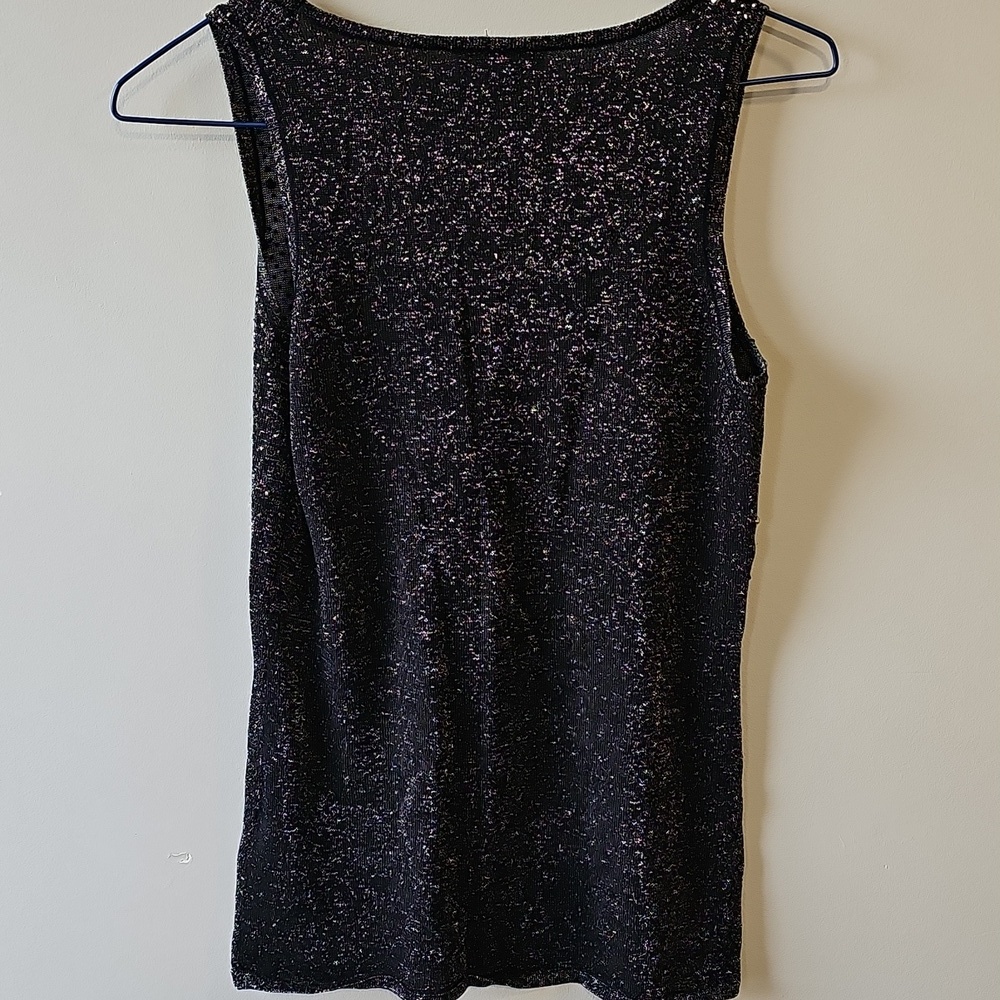 Le Chateau Glittery Black XS Tank Top - Picture 4 of 6